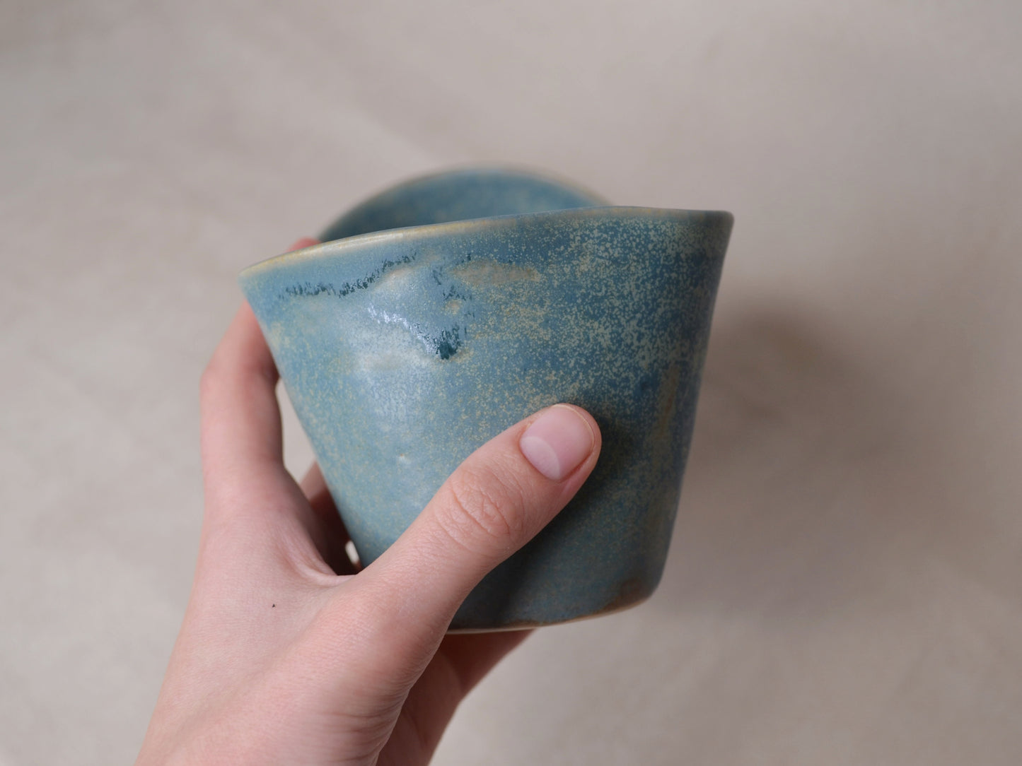OCEAN BLUE TULIP MUG