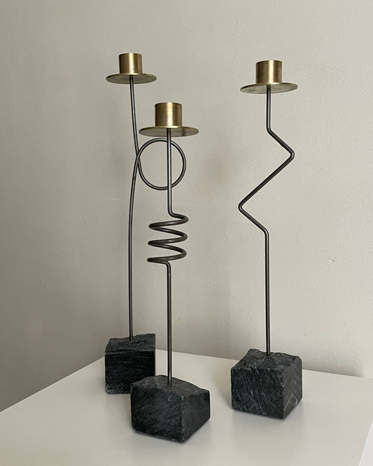 TRIO KRASEN CANDLEHOLDERS