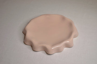 DUSTY PINK MELTED BUTTER PLATE