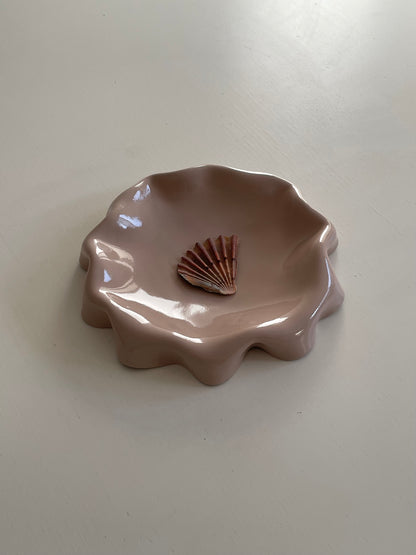 DUSTY PINK MELTED BUTTER PLATE