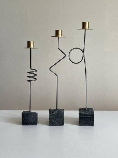 TRIO KRASEN CANDLEHOLDERS